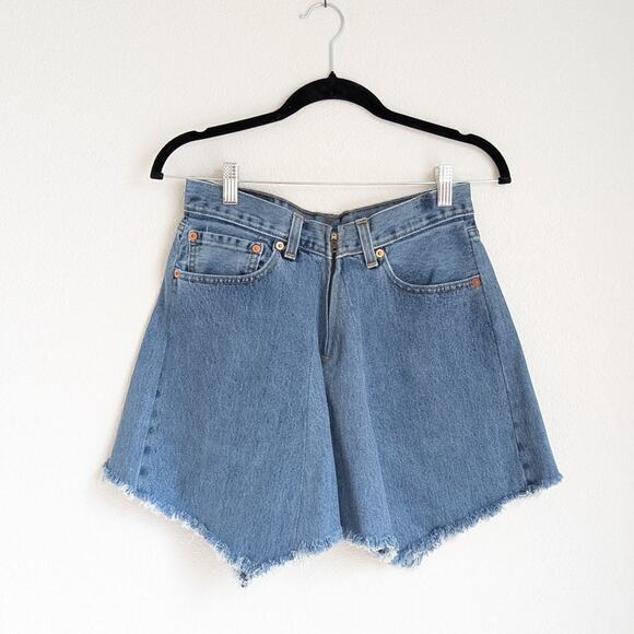 NWT RE/DONE Levi's Cotton Handkerchief Denim Skirt in Indigo, size 26 - Picture 1 of 11